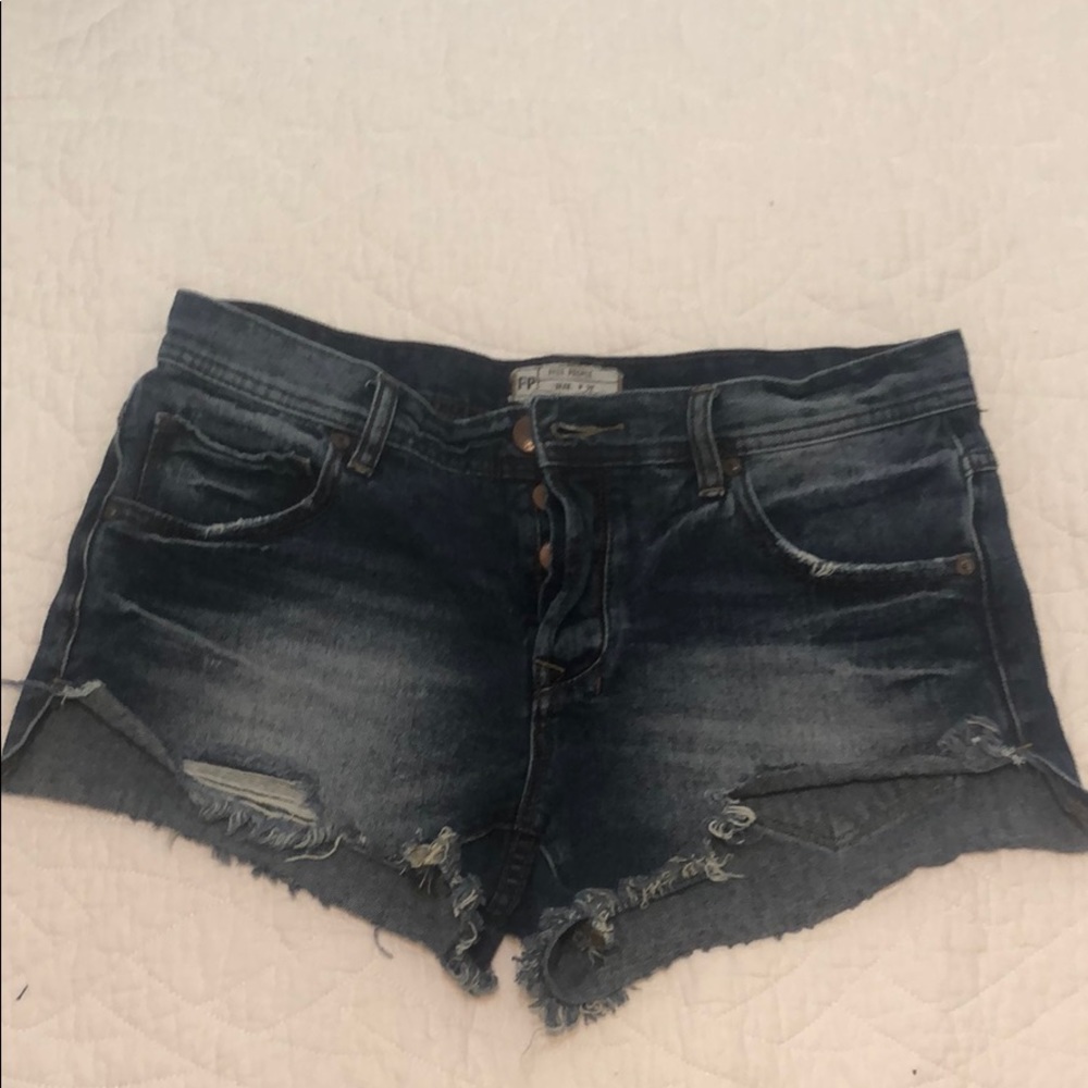 Free People denim shorts